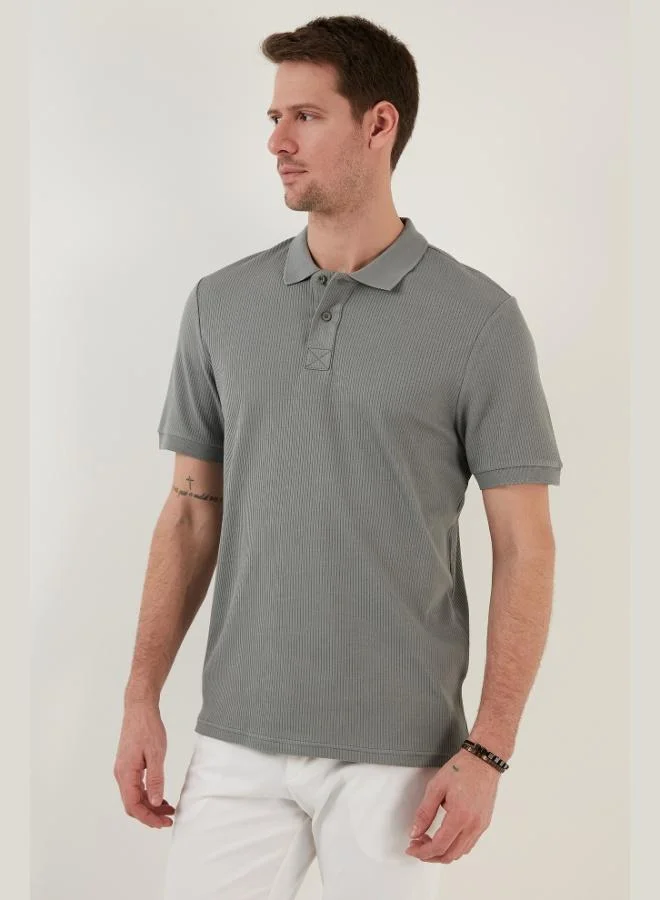 Buratti Buratti Cotton Regular Fit Button-Down Polo Collar T-Shirt Men's POLO COLLAR T-SHIRT 5902281